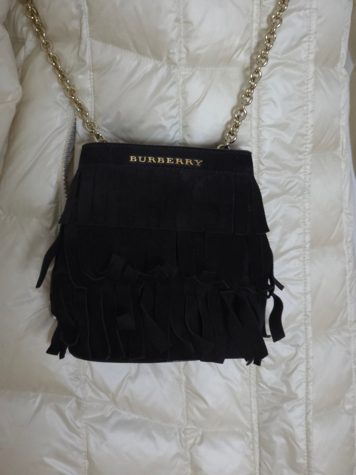 Burberry Crossbody schwarz Wildleder