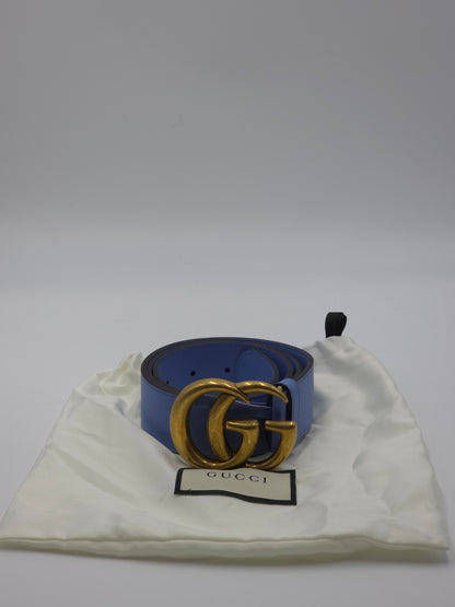 Gucci Breiter GG Marmont Gürtel Gr. 85