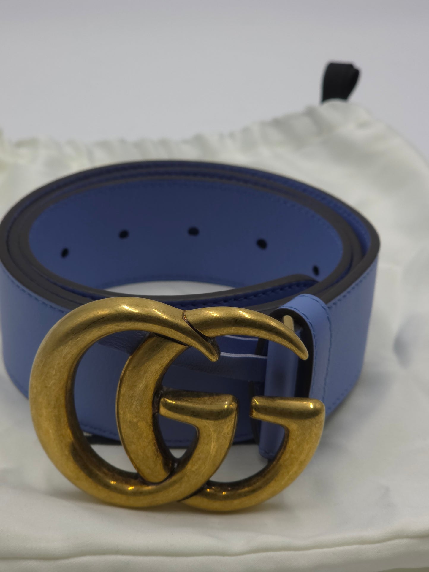 Gucci Breiter GG Marmont Gürtel Gr. 85