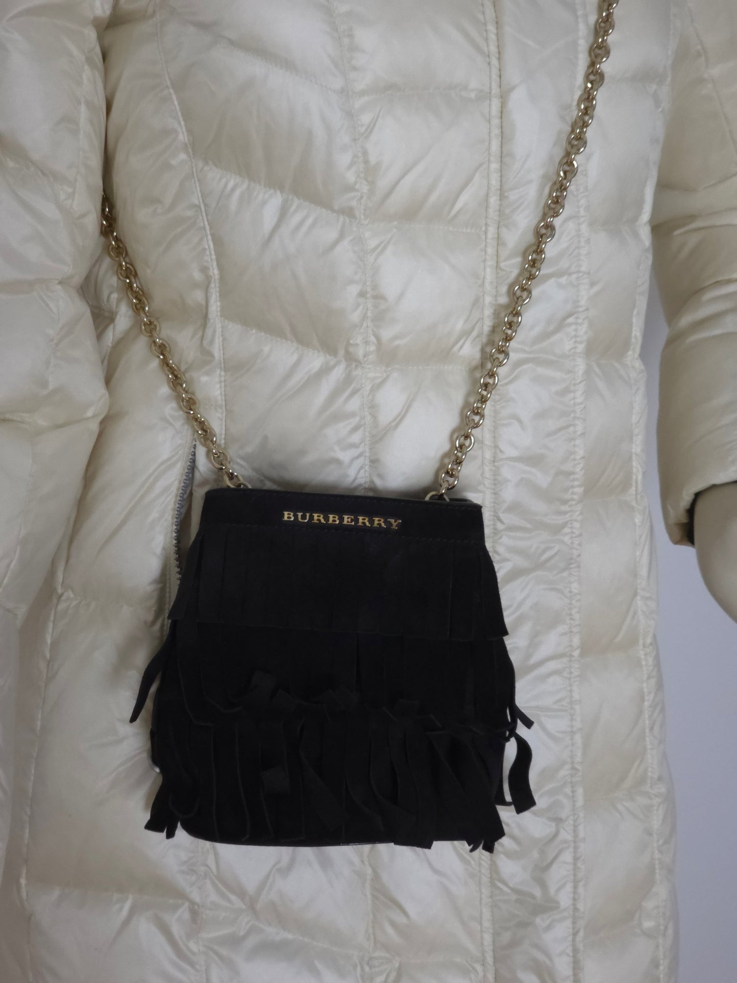 Burberry Crossbody schwarz Wildleder