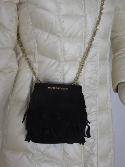 Burberry Crossbody schwarz Wildleder