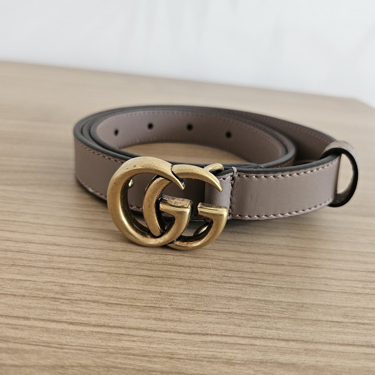 Gucci Schmaler GG Marmont Gürtel Gr. 85